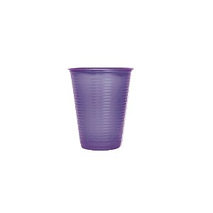 Copo Descartável Plástico Roxo Perolado 200ml 50uni Festas