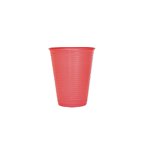 Copo Descartável Plástico Vermelho Perolado 200ml 50uni Festas