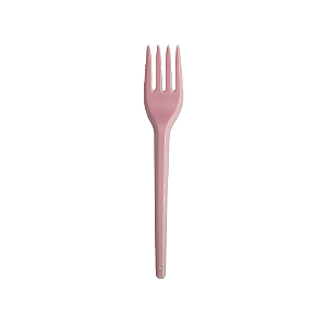 Garfo Descartável Plástico Rosa Sobremesa 50uni Bello
