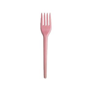 Garfo Descartável Plástico Rosa Sobremesa 50uni Bello