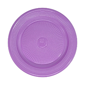 Prato de Bolo Descartável Plástico Lilás 10uni Triktrik