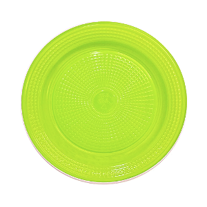 Prato de Bolo Descartável Plástico Verde 10uni Triktrik