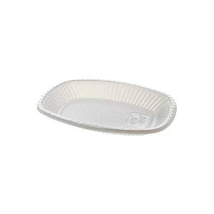 Travessa Pequena Descartável Plástico Branca 10uni Triktrik