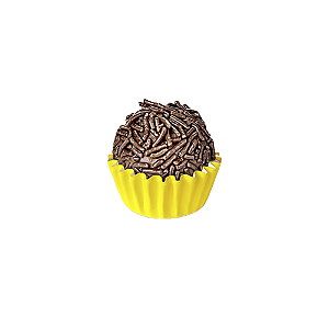 Forminha Docinhos Brigadeiro Simples Tam 5 Papel 100u Amarelo