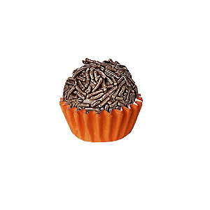 Forminha Docinhos Brigadeiro Simples Papel Tam 4 100u Laranja