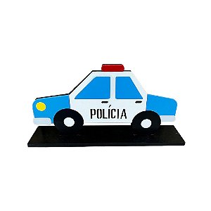 Display Mdf Decorativo Lateral Carro De Polícia Festa