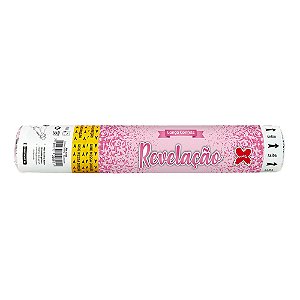 Lança Confete Para Chá Revelação Menina Papel Rosa Make+
