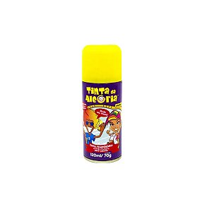 Tinta Alegria Para Colorir Cabelos Spray Amarelo120ml Festas