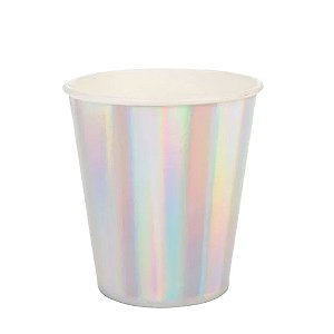 Copo De Papel Liso Frutacor Descartável Festas 270ml 10un