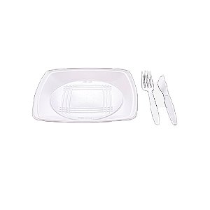 Kit Churrasco 10x10 Descartável Refeições 10unid Prafesta