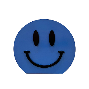 Cachepot Mdf Decorativo Emoji Sorriso Azul Pote De Festa