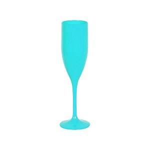 Taça De Champagne Azul Tiffany Acrílico Decoração