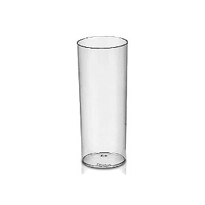 Copo Long Drink Transparente Decoração 340ml Plástico