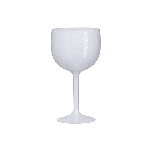 Taça De Gin Lisa Branca Acrílica 600ml Decoração Lembrança