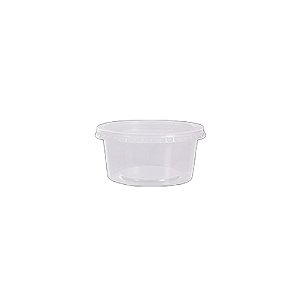 Pote Redondo Com Tampa Embalagem Plástico 200ml 24un