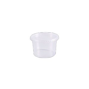 Pote Redondo Tampa Embalagem Transparente 250ml 24unid