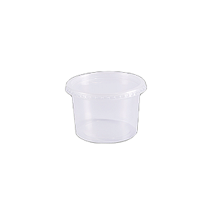 kit Pote e Tampa Redondo Embalagem Plástico 500ml 24un