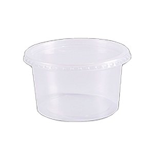 Kit Pote e Tampa Redondo Embalagem Plástico 1000ml 24un