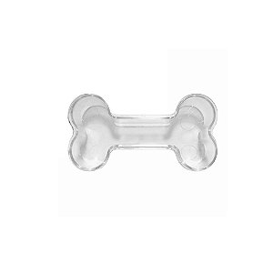 Tubete Formato Osso Transparente Lembrancinhas 6unid