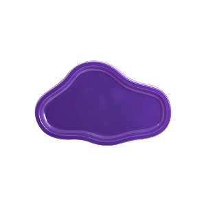 Bandeja Orgânica Dubai Plástica Decoração Roxo Mod 1