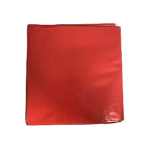 Toalha De Mesa Vermelho Perolada Selável Brilhante 80x80cm 10fls