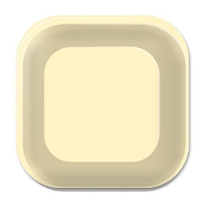 Prato De Papel Quadrado Amarelo Candy 18Cm 08uni Decoração