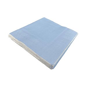Guardanapo Liso Azul Claro Papel Folha Dupla 20 fls 33x33