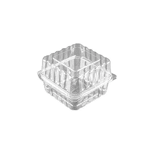 Embalagem G658 C/Tampa Articulada 500ml Transparente 10un