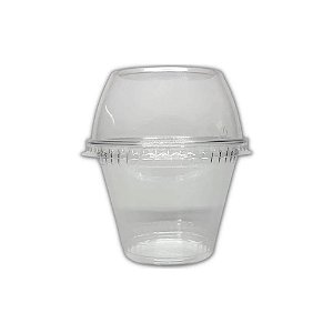 Embalagem G677 Plástica Pote Doces 250ml Transparente 25un
