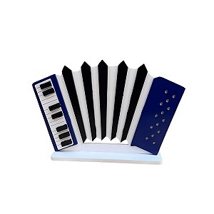 Display Mdf Sanfona Festa Junina Decorativo Totem Azul Royal