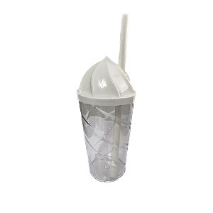 Copo Tampa Chantilly Cristal Transparente 400ml Plástico