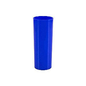 Copo Long Drink Azul Bic Decoração 340ml Plástico