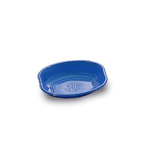 Cumbuca Oval Azul Plástico Sobremesas Descartável 300ml 10un