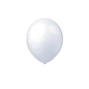 Balão Happy Day Prime Branco 12" Bexiga Decoração 25unid