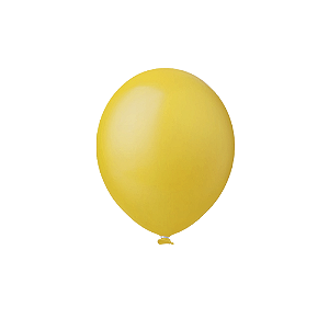 Balão Happy Day Prime Amarelo 12" Bexiga Decoração 25unid