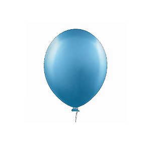 Balão Happy Day Prime Aluminio Azul 12" Bexiga 25unid