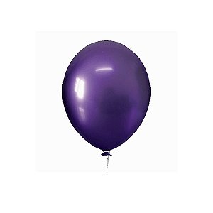 Balão Happy Day Prime Aluminio Violeta 12" Bexiga 25unid