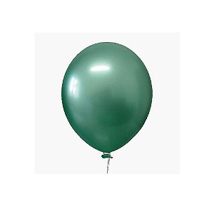 Balão Happy Day Prime Aluminio Verde 12" Bexiga 25unid