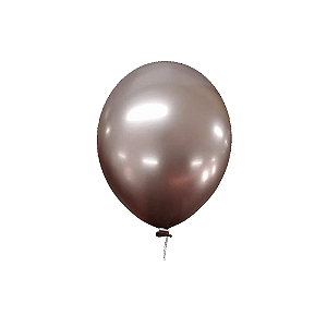Balão Happy Day Prime Aluminio Rose Gold 12" Bexiga 25unid