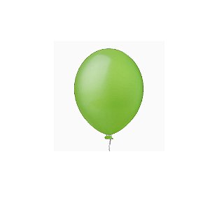 Balão Happy Day Verde Limão 9" Bexiga Decoração 50unid