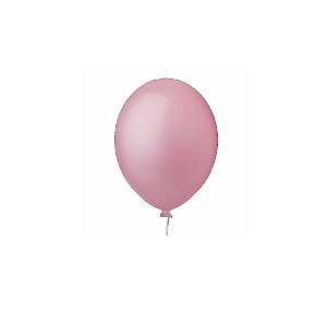 Balão Happy Day Rosa Bebê 9" Bexiga Decoração 50unid