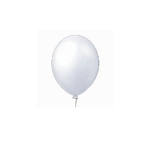 Balão Happy Day Branco 9" Bexiga Decoração 50unid