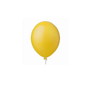 Balão Happy Day Amarelo 9" Bexiga Decoração 50unid