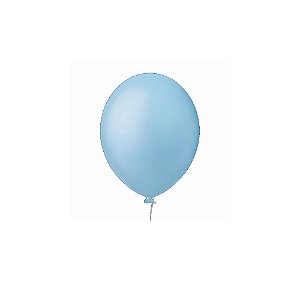 Balão Happy Day Azul Claro Candy 9" Bexiga Decoração 50unid