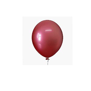 Balão Happy Day Aluminio Vermelho 9" Bexiga 25unid
