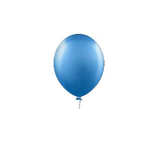 Balão Happy Day Prime Aluminio Azul 9" Bexiga 25unid