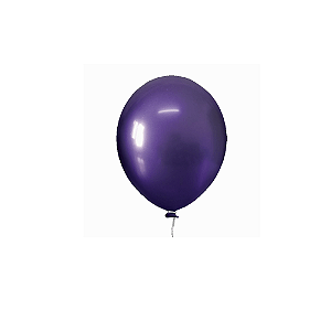 Balão Happy Day Aluminio Violeta 9" Bexiga 25unid