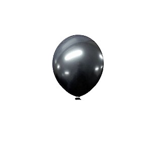 Balão Happy Day  Aluminio Ônix 9" Bexiga 25unid