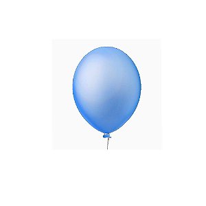 Balão Happy Day 9" Azul Neon Citrus Bexiga 30unid