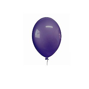 Balão Happy Day 9" Cristal Violeta Ametista Bexiga 30unid